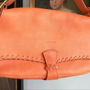 Alto Italia Whipstitch Salmon Shoulder Bag